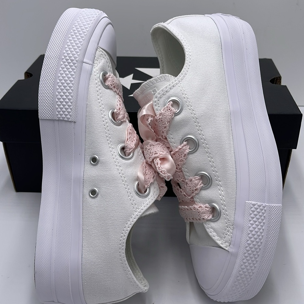 Converse WMNS A14830C CTAS LIFT OX
WHITE/WHITE/BLUSH HUSH Platforms Sneakers - Picture 11 of 16